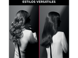 Plancha de pelo - Rowenta por Karl Lagerfeld CF451L Multistyler Fashion Stylist, 3 en 1, Hasta 200 ºC, Tecnología iónica,  Negro y rojo
