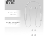 Auriculares inalámbricos - Sony WI-C100, Micrófono, 25 horas de batería, Asistentes de voz, Bluetooth, Blanco