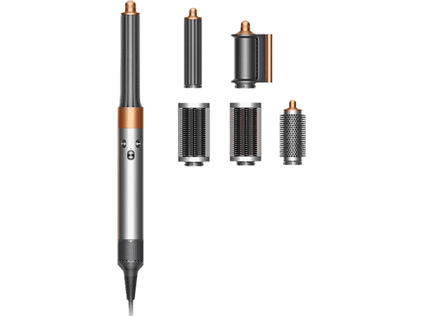 Moldeador - Dyson Airwrap Complete Long, Tecnología iónica, 3 Temperaturas, 3 Velocidades, Accesorio Antiencrespamiento, Cobre/ Níquel