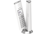 Teléfono Inalámbrico Diseño-Panasonic KX-TGK210SPW Identificador Llamada, Manos Libres, Bloqueo Llamada-Blanco