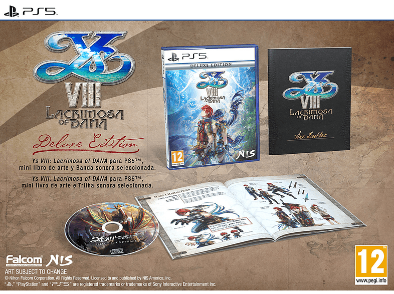 PS5 Ys VIII: Lacrimosa of DANA (Ed. Deluxe) + Mini libro de arte + Banda sonora