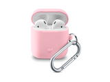 Funda Airpods - Cellular Line BOUNCEAIRPODSP, Silicona, Rosa