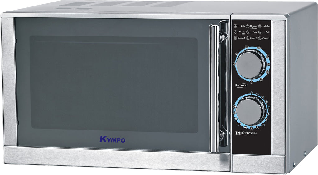 Microondas con grill - KYMPO D90D23L-T2, Grill, 1000W, 23 L