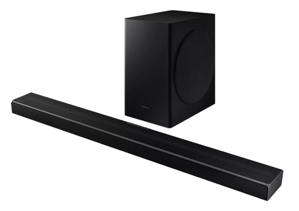 Barra de Sonido - Samsung 2020 HW-Q60T, DolbyDigital 5.1, Q Symphony, Subwoofer inalámbrico, Acoustic Beam 2.0
